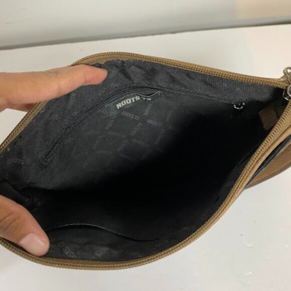 Roots 73 Women's Tan Vegan Leather Crossbody Bag Messenger Bag Small - Picture 6 of 8